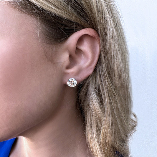 Lab Diamond Studs 6ct